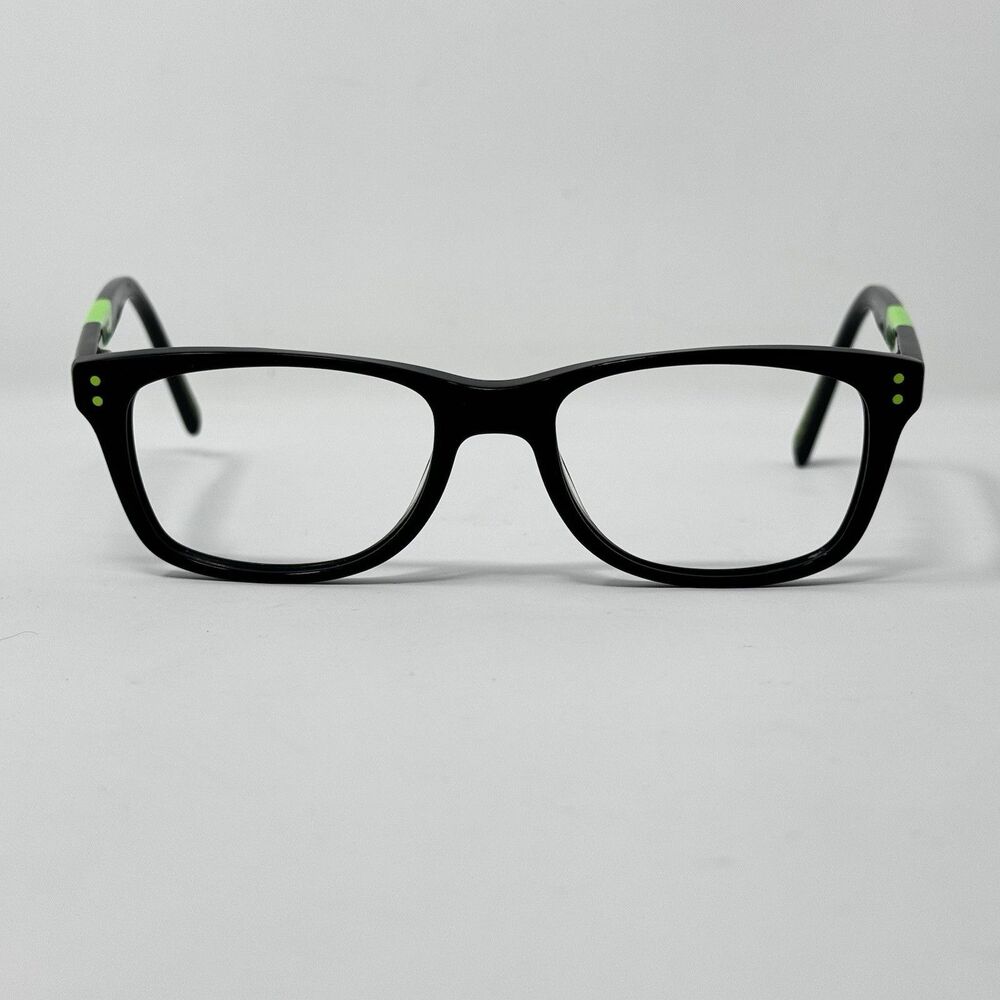 Nike 5538 001 Black Volt Eyeglass Frames 49-17-135